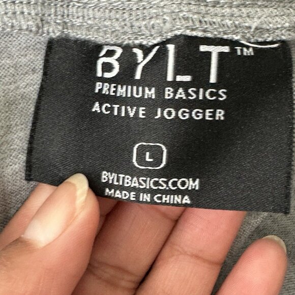 BYLT Men's Premium Basics Active Jogger White Sweatpants Size L Performance - Picture 9 of 12